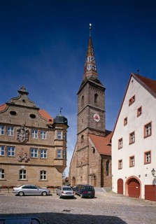 View from the market square to the Liebfrauenmünster, St., Sankt, Saint