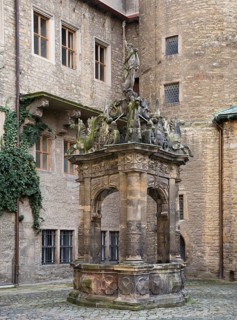 Merseburg/Saale, castle courtyard