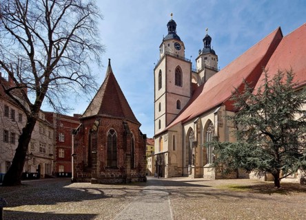 View from the south-east 14th-15th century, upper floors of the tower 1556-58 by Ludwig Binder,