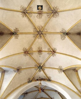 Bad Birnbach. Late Gothic vault, St., Sankt, Saint