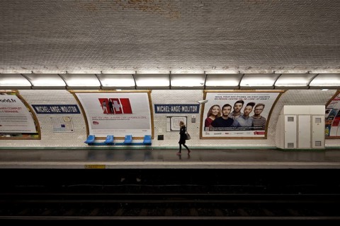 Paris, MICHEL-ANGE-MOLITOR metro station