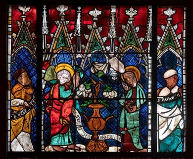 Strasbourg Cathedral, Cathédrale Notre-Dame de Strasbourg, south aisle, 5th window from the west,