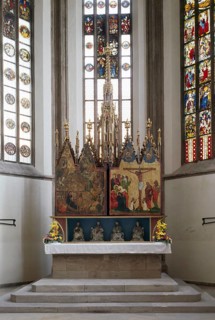 Nuremberg, Protestant parish church of St Jokob. High altar from around 1370, weekday side, St,