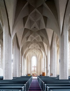 View to the east with cell vault