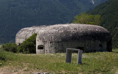 Italy S-Tyrol Laatsch Bunker on the road to Malles/Mals