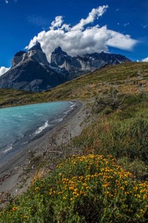 Lago Nordenskjöld, Cuernos del Paine, Torres del Paine National Park, Patagonia, Chile, South