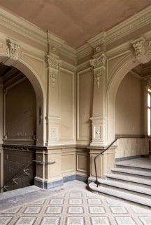 Krefeld, old municipal baths, 1889/90. built by Johann Burkard, staircase