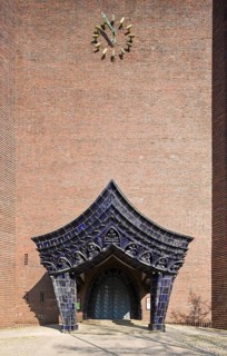 1927-1929, Ernst and Günther Paulus, west portal and clock, St., Sankt, Saint