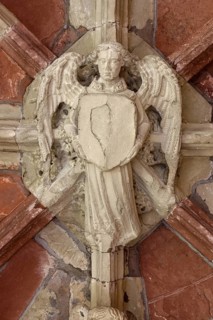 North wing of the cloister, angel as keystone in the vault, St., Sankt, Saint