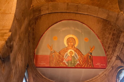 Mural in the Greek Orthodox Church in Künzelsau, Greek, Orthodox, Religion, Faith, Germany, Europe