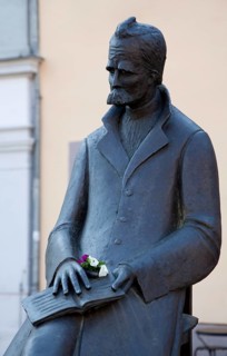 Naumburg, Friedrich Nietzsche Monument on the Holzmarkt