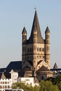 View from the Severinsbrücke, St., Sankt, Saint