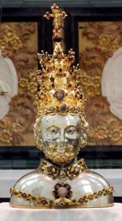 Cornelius Chapel, reliquary bust of St Cornelius, 14th century, St, Saint, Saint