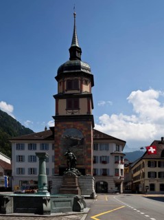 Tower, in front of the William Tell monument, 1895 by Richard Kissling