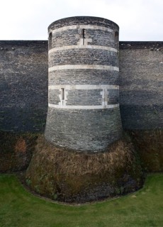 Angers. Bastion tower on the north-east wall
