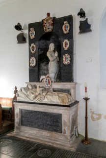 Arthur Coke died 1629 and Elizabeth Coke died 1627 memorial monument by Nicholas Stone, Bramfield