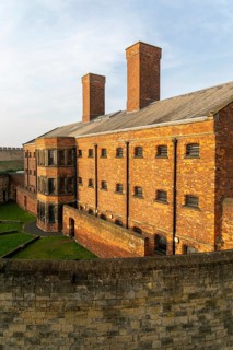 Exterior of Victorian jail museum, Lincoln Castle, city of Lincoln, Lincolnshire, England, UK