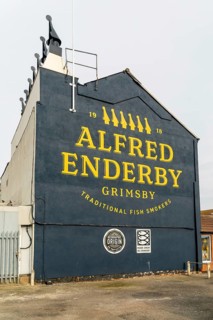 Alfred Enderby traditional fish smokers, Grimsby docks, north east Lincolnshire, England, UK