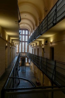 Interior of Victorian jail museum, Lincoln Castle, city of Lincoln, Lincolnshire, England, UK