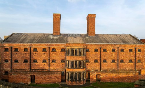 Exterior of Victorian jail museum, Lincoln Castle, city of Lincoln, Lincolnshire, England, UK