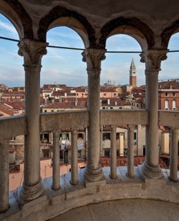 Italy Venice Palazzo Contarini del Bovolo -120 Spiral staircase tower 28 m high Start of