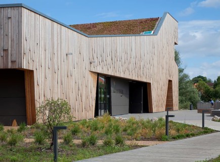 Havelberg HAUS DER FLÜSSE exhibition building for the 2015 Federal Horticultural Show and Natura