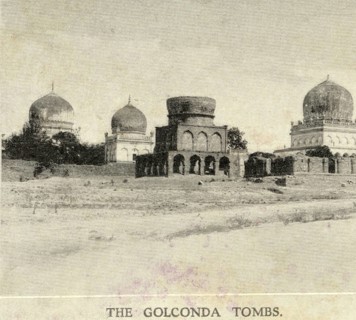 The Golconda tombs, 10th February 1906, Hyderabad, Andhra Pradesh, India, Asia