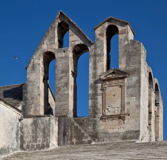 Frankr Montmajour b Arles Benedictine Abbey 59842 Abbey Church of Notre-Dame Bell wall on the south