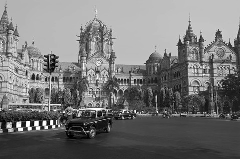 Chhatrapati Shivaji Terminus Railway station Mumbai Maharashtra India Asia Dec 2011