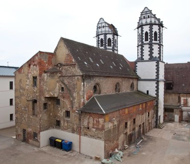 Torgau former Nikolaikirche in the Rathausgeviert 75397 Basilica built mid 13th century profaned