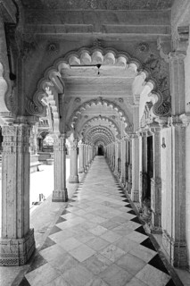 Heritage Jain architecture, Hathi sing Derasar, Gujarat, India, Asia