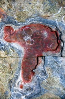 Graphic and exotic formation of rocks, California, USA United States of America