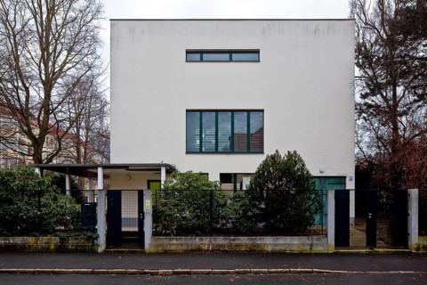 Zwenkau near Leipzig Ebertstraße 26 Villa Rabe 79586 by Adolph Rading 1930 interior wall design by