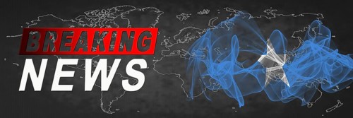 Somalia Breaking News, Smoke Flag Background