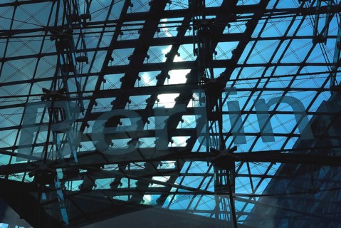 Roof top made of metal and glass, Berlin, Germany, Europe