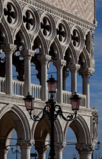 Italy Venice Doge's Palace -186 built 13-15th century south-west corner detail