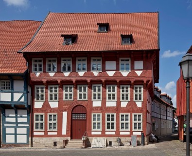 Bad Gandersheim Half-timbered house no. 9 Am Markt 69693 Built in 1552 formerly an inn now used as
