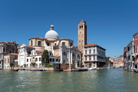 Venice, Grand Canal, San Geremia, designed by Carlo Corbellini in 1753