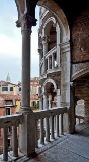 Italy Venice Palazzo Contarini del Bovolo -126 Spiral staircase tower 28 m high Start of