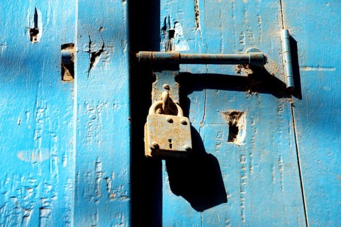 Old Wooden door with Lock