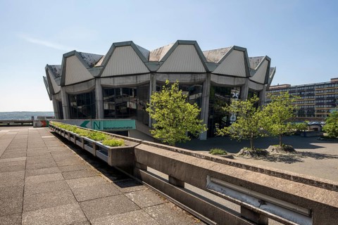 Bochum, Ruhr University, !964-1974 built by the architectural firm HPP, Audimax