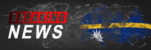 Nauru Breaking News, Smoke Flag Background