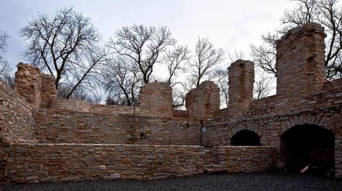 Mansfeld Castle 59196 Mittelort Castle Ruins of the Golden Hall building completed inside to the