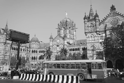 Chhatrapati Shivaji Terminus Railway station Mumbai Maharashtra India Asia Dec 2011