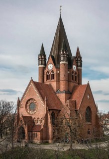 Halle S Rathenauplatz Pauluskirche Bildnr 1488 built 1900-03 by Paul Richard Schultze and others