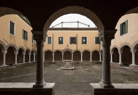 Italy Venice Castello district -92 San Francesco della Vigna western cloister back top old