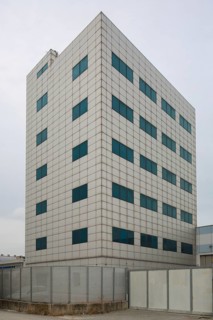 Porto Marghera near Venice, industrial harbour, building of unknown purpose