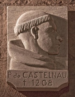 Frankr St-Gilles-du-Gard Abbey Church 60057 Portrait of Pierre de Castelnau as papal legate