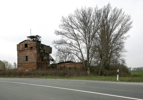 Theißen near Zeitz PAUL II lignite shaft Fig. 1192 sunk directly on today's B 91 in 1904 Headframe