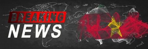 Suriname Breaking News, Smoke Flag Background
